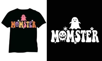 Mom Halloween Momster eps Halloween mom Cut File vector design