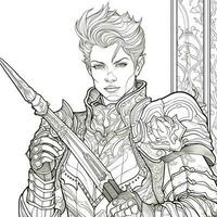 Fantasy Coloring Pages For Adults photo