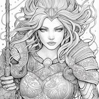 Fantasy Coloring Pages For Adults photo