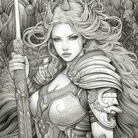 Fantasy Coloring Pages For Adults photo