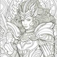 Fantasy Coloring Pages For Adults photo