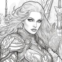 Fantasy Coloring Pages For Adults photo