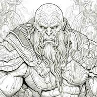 Fantasy Coloring Pages For Adults photo