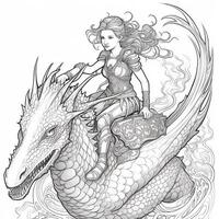 Fantasy Coloring Pages For Adults photo