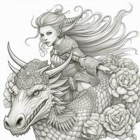 Fantasy Coloring Pages For Adults photo