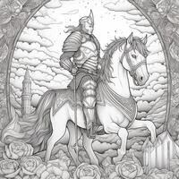 Fantasy Coloring Pages For Adults photo