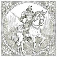 Fantasy Coloring Pages For Adults photo