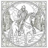 Fantasy Coloring Pages For Adults photo