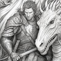 Fantasy Coloring Pages For Adults photo