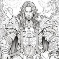 Fantasy Coloring Pages For Adults photo