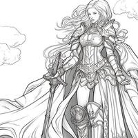 Fantasy Coloring Pages For Adults photo