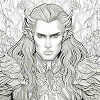 Fantasy Coloring Pages For Adults photo