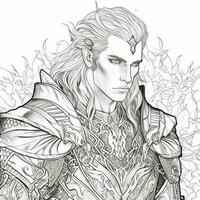 Fantasy Coloring Pages For Adults photo