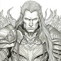 Fantasy Coloring Pages For Adults photo