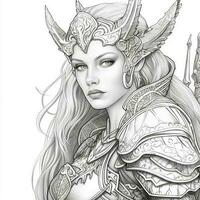 Fantasy Coloring Pages For Adults photo