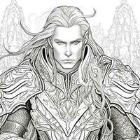 Fantasy Coloring Pages For Adults photo