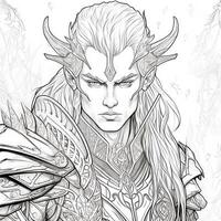 Fantasy Coloring Pages For Adults photo