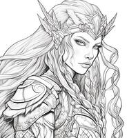 Fantasy Coloring Pages For Adults photo