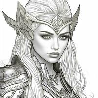 Fantasy Coloring Pages For Adults photo