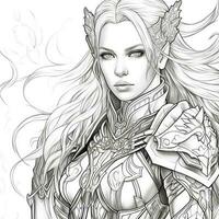 Fantasy Coloring Pages For Adults photo