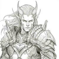 Fantasy Coloring Pages For Adults photo