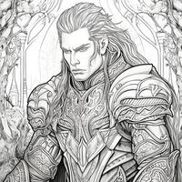 Fantasy Coloring Pages For Adults photo