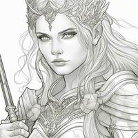 Fantasy Coloring Pages For Adults photo