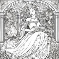 Fantasy Coloring Pages For Adults photo