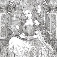 Fantasy Coloring Pages For Adults photo