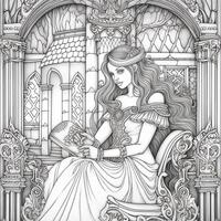 Fantasy Coloring Pages For Adults photo