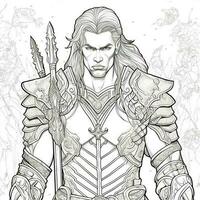 Fantasy Coloring Pages For Adults photo