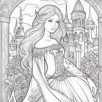 Fantasy Coloring Pages For Adults photo