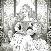 Fantasy Coloring Pages For Adults photo