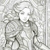 Fantasy Coloring Pages For Adults photo