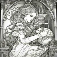 Fantasy Coloring Pages For Adults photo