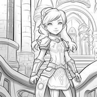 Fantasy Coloring Pages For Adults photo