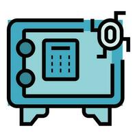 Safe box security icon vector flat