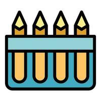 Pens fine motor icon vector flat