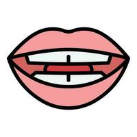 Speech sync icon vector flat