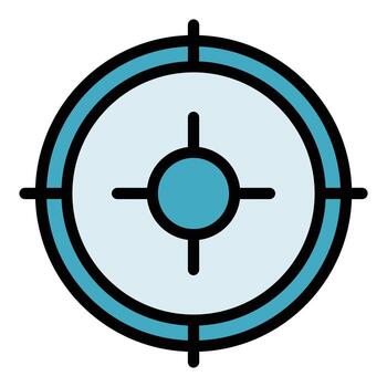 Specific focus icon vector flat