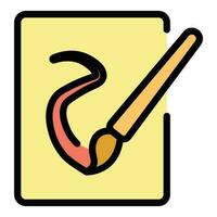 Writing pencil icon vector flat