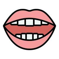 Language animation icon vector flat