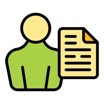 Client profile icon vector flat
