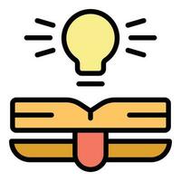 Idea solution icon vector flat