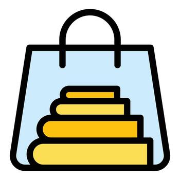 Bookshop icon vector flat