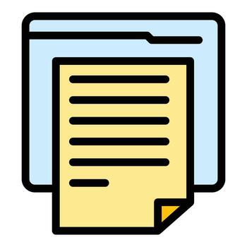 Learning material icon vector flat