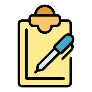Task clipboard icon vector flat