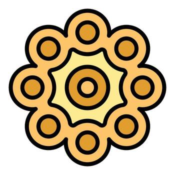 Fidget spinner icon vector flat