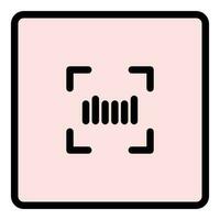 Qr code generator icon vector flat