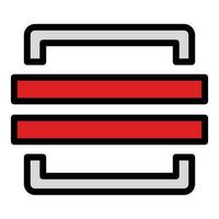 Code scanning icon vector flat